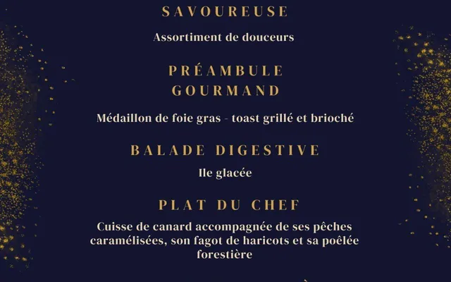 Menu du Nouvel An 2024 de l'AMAC