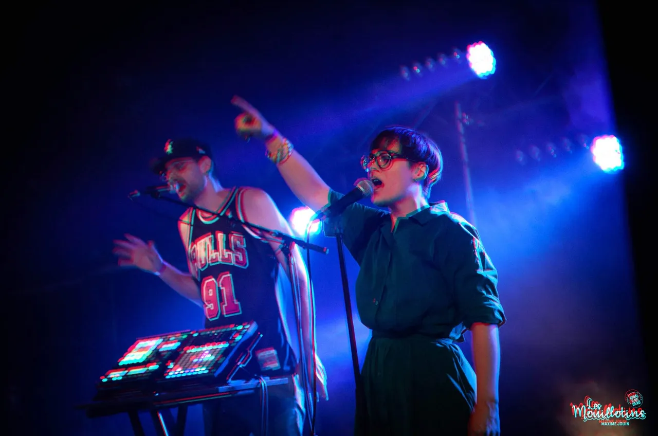 Pumpkin et Vin's da Cuero sur scène aux Mouillotins 2018