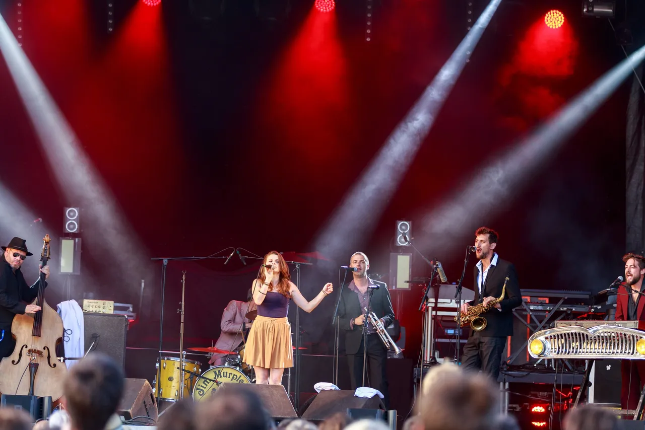 Jim Murple Memorial en concert au festival de Buguélès en 2016 (photo : Jérémy Kergourlay / Wikimedia Commons, CC BY-SA 4.0)
