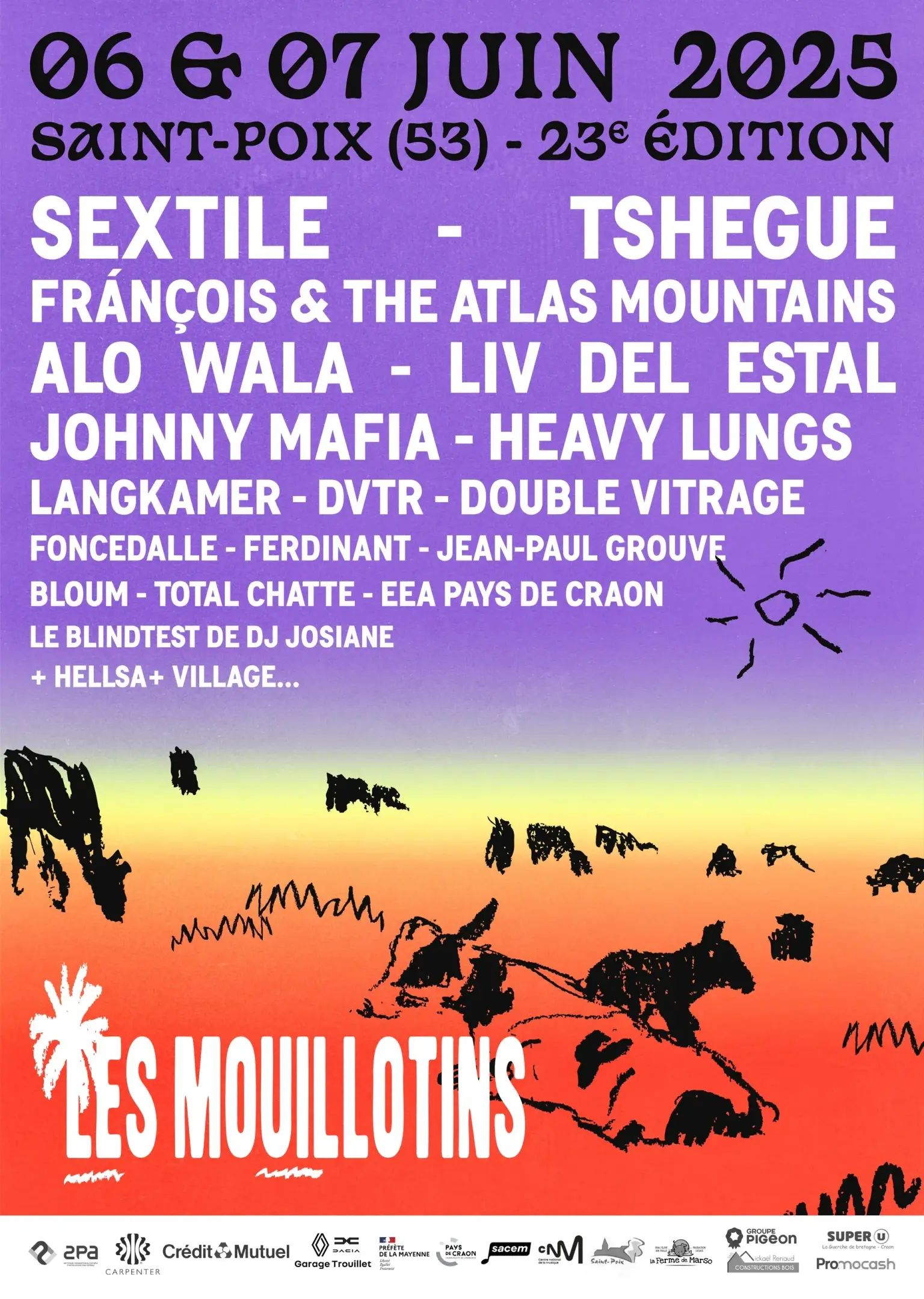 Les Mouillotins 2025 in Saint-Poix: dates, line-up, tickets