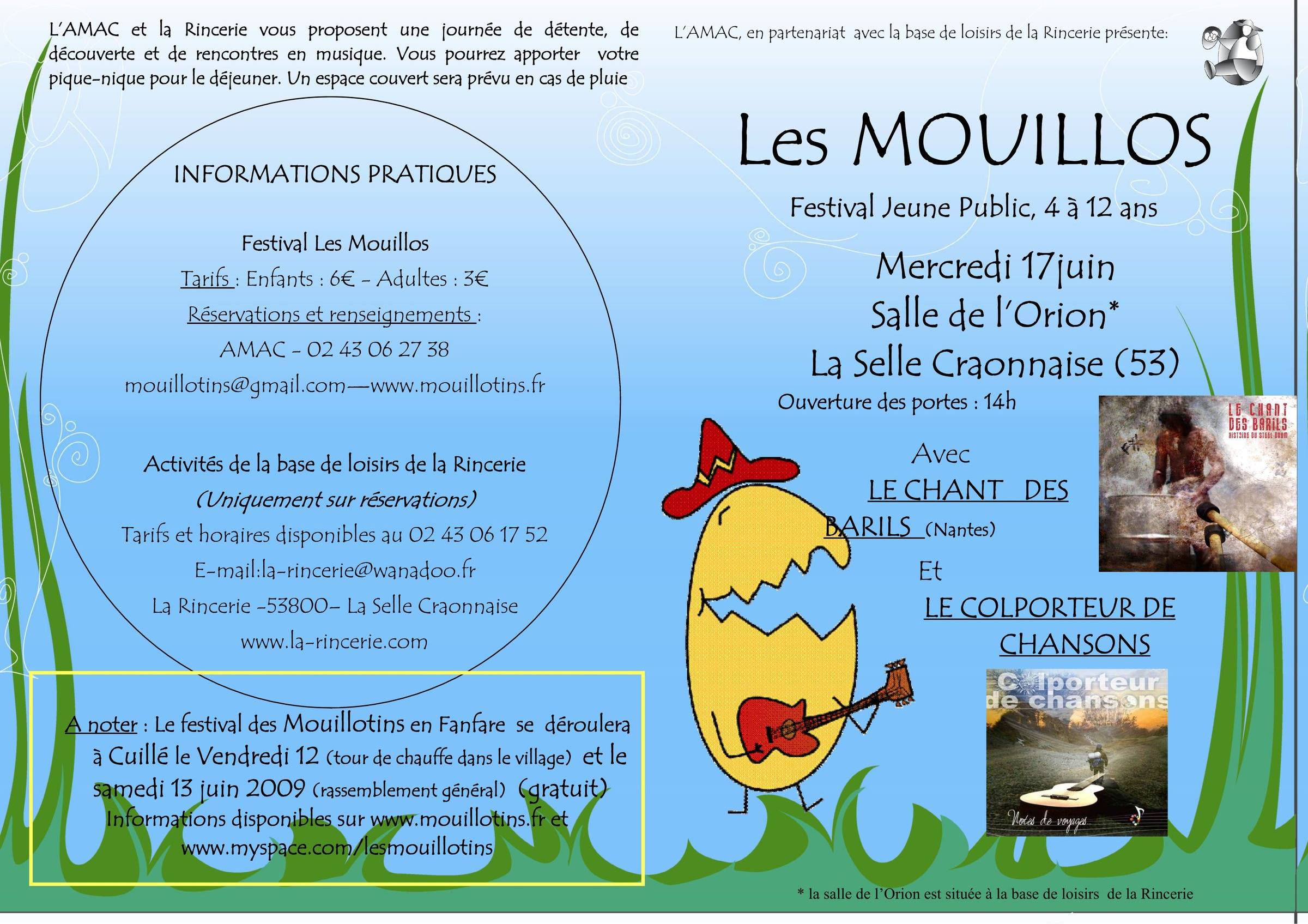 Poster for Les Mouillos 2009, AMAC's children's festival