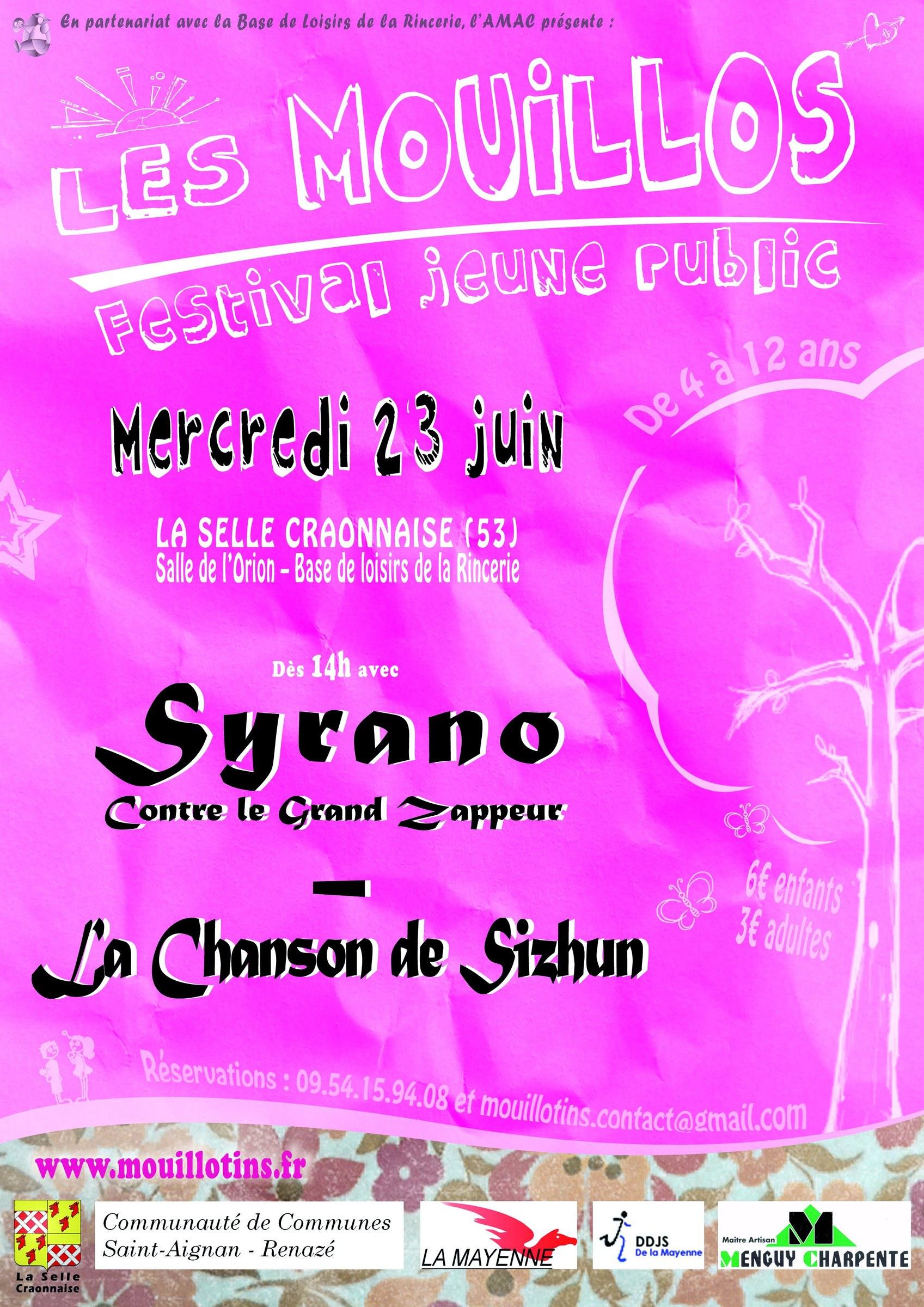 Affiche des Mouillos 2010, festival jeune public de l'AMAC