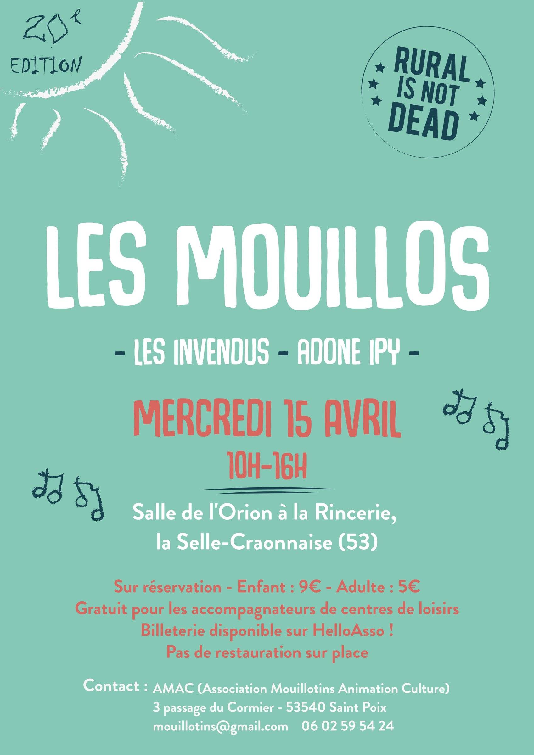 Affiche des Mouillos 2026, festival jeune public de l'AMAC
