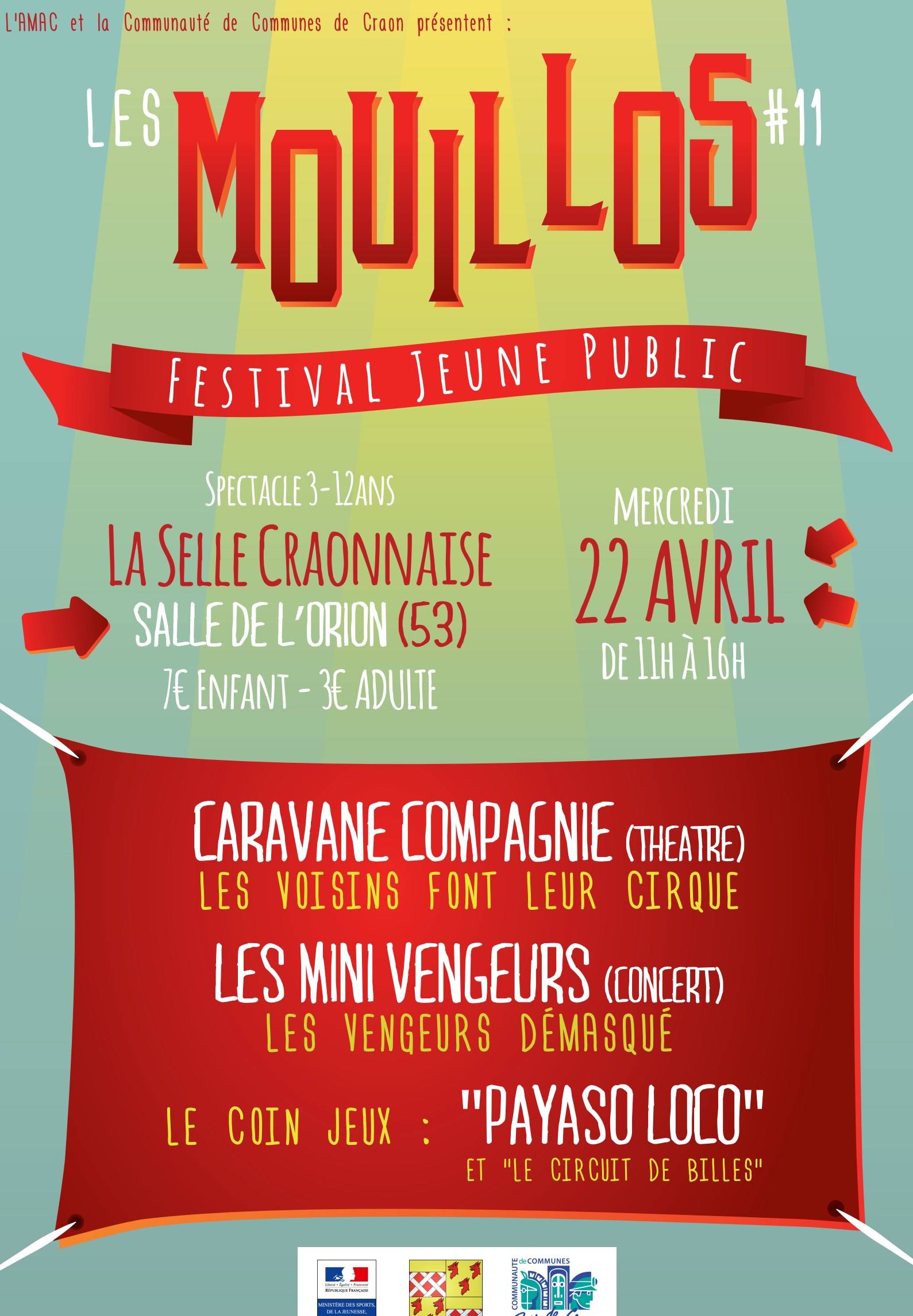 Poster for Les Mouillos 2015, AMAC's children's festival