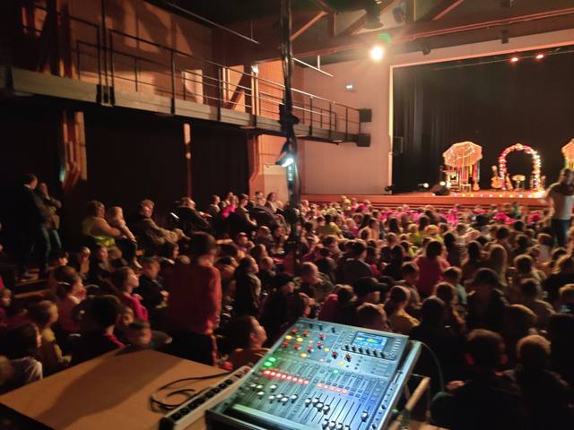 Le spectacle vu depuis la régie - photo AMAC / Les Mouillotins