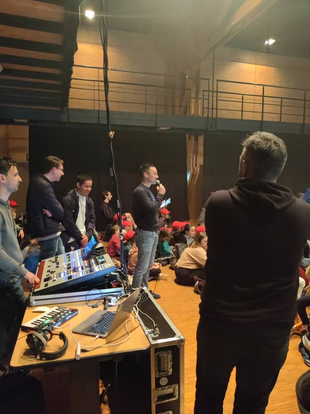 La régie son pendant le spectacle - photo AMAC / Les Mouillotins