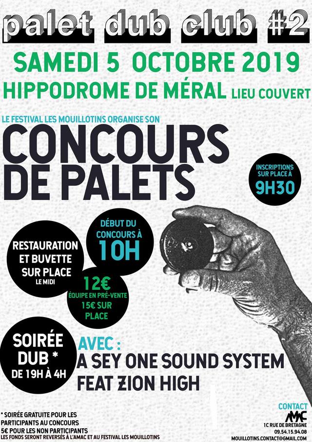 Poster for Palet Dub Club #2, palet tournament in Méral
