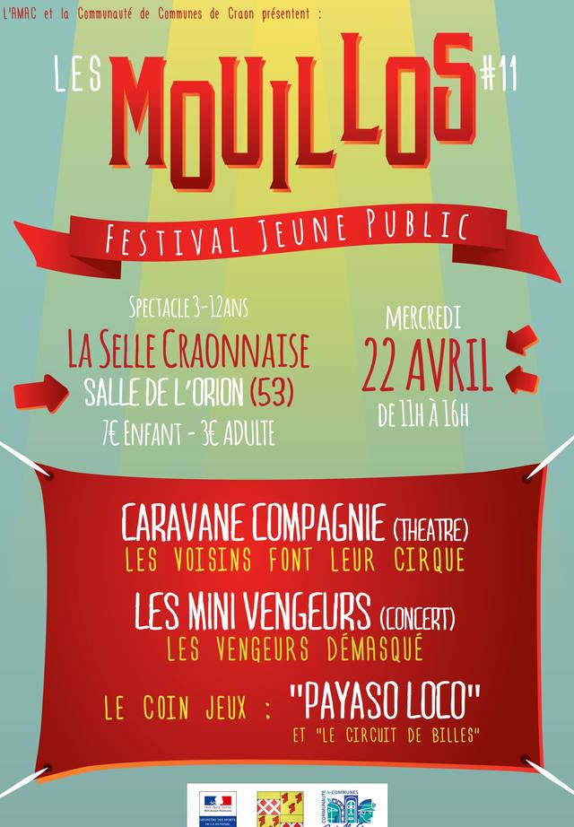 Poster for Les Mouillos 2015, AMAC's children's festival